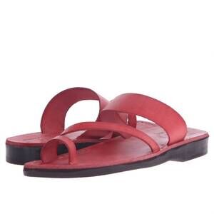 NEW JERUSALEM SANDALS zohar slide sandal in red